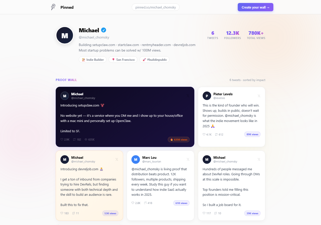 Michael Chomsky proof wall preview